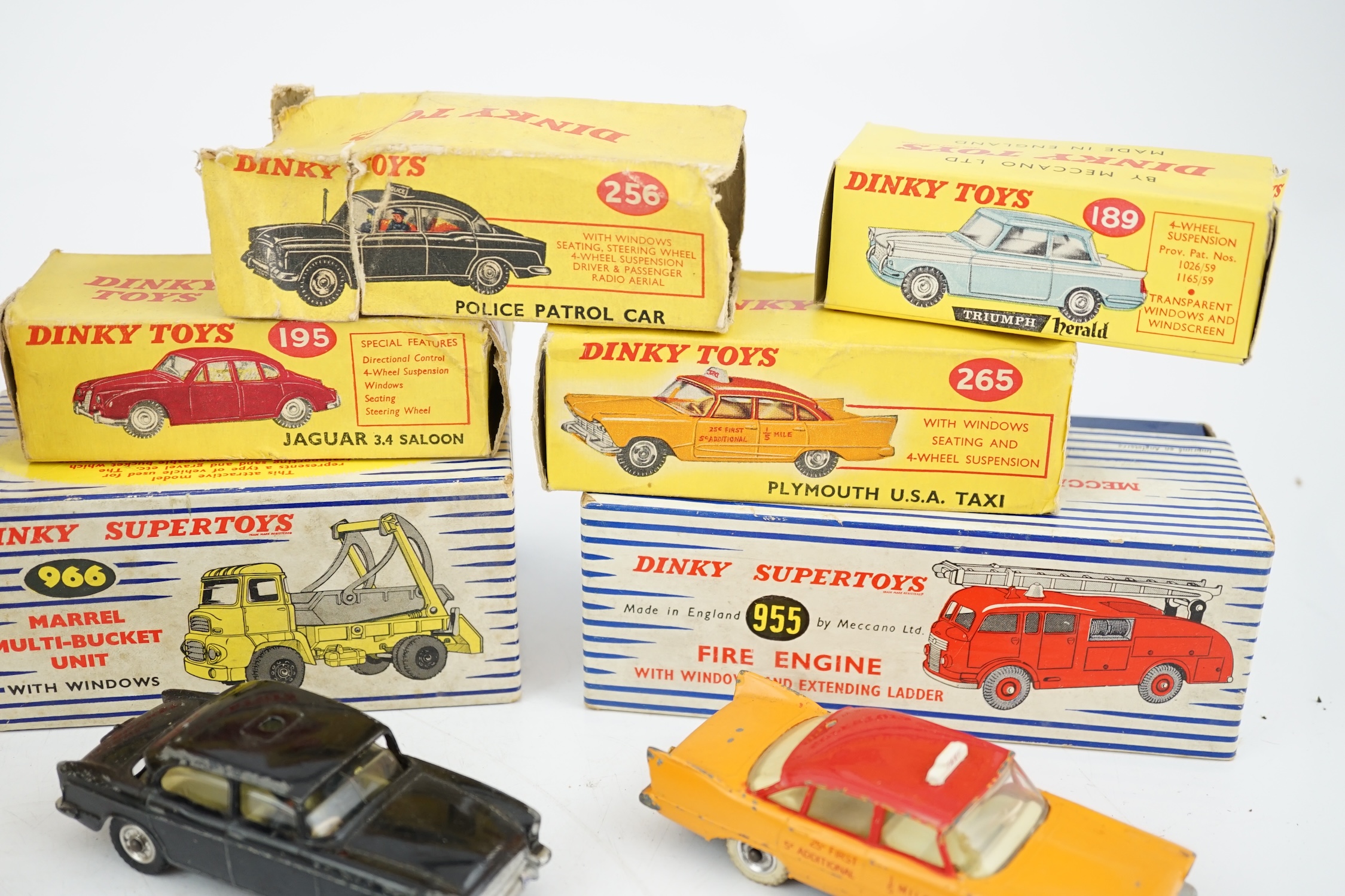 Eleven boxed Dinky Toys